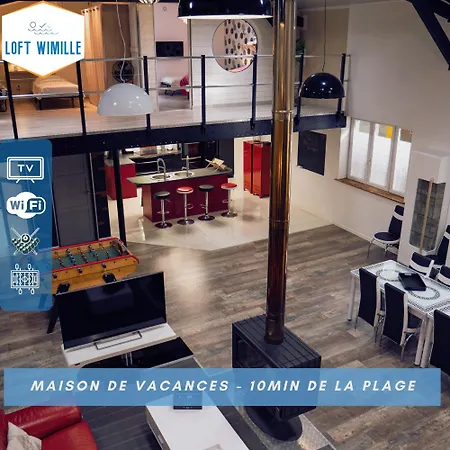 Сasa de vacaciones Loft Wimille, Proche De Nausicaa Et Des Plages, 8 Couchages