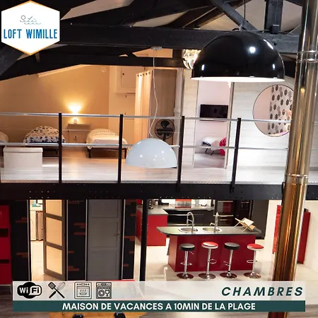 Сasa de vacaciones Loft Wimille, Proche De Nausicaa Et Des Plages, 8 Couchages